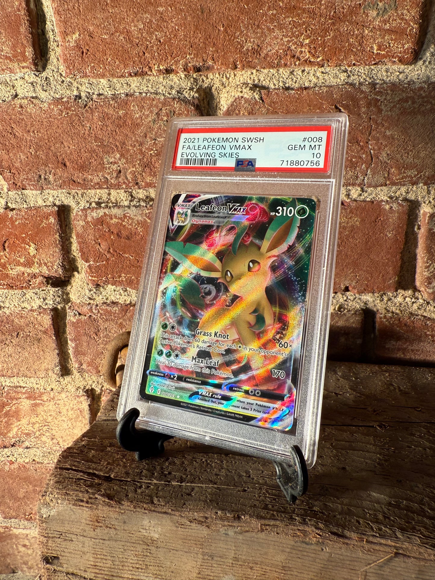 Leafeon VMAX - SWSH07: Evolving Skies (SWSH07) - PSA 10