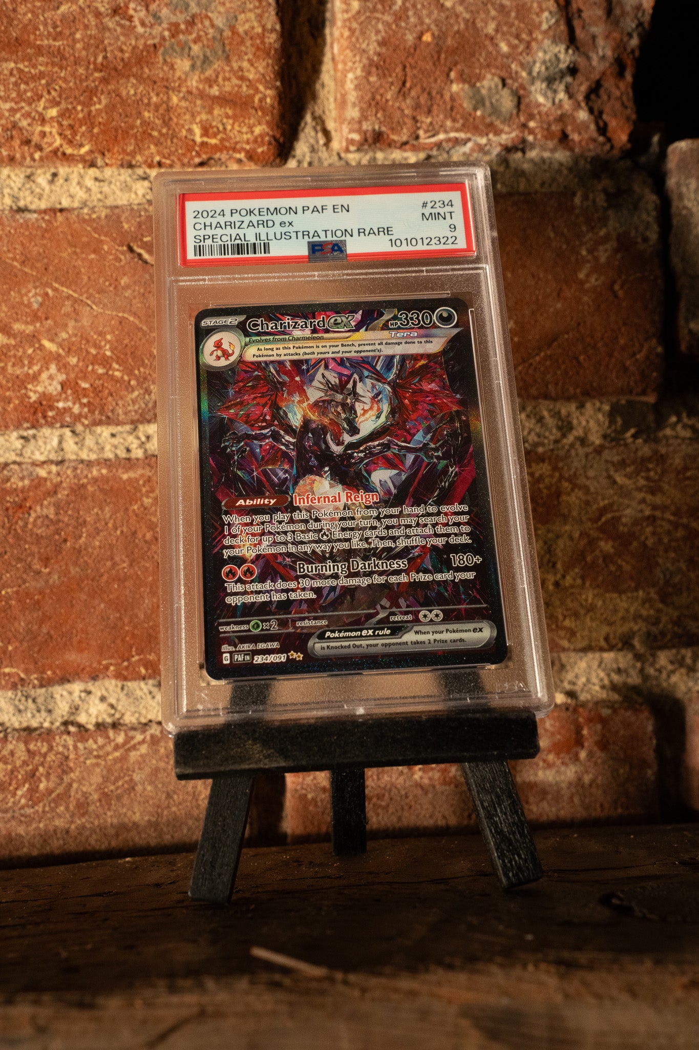 Charizard ex - 234/091 - SV: Paldean Fates - PSA 9