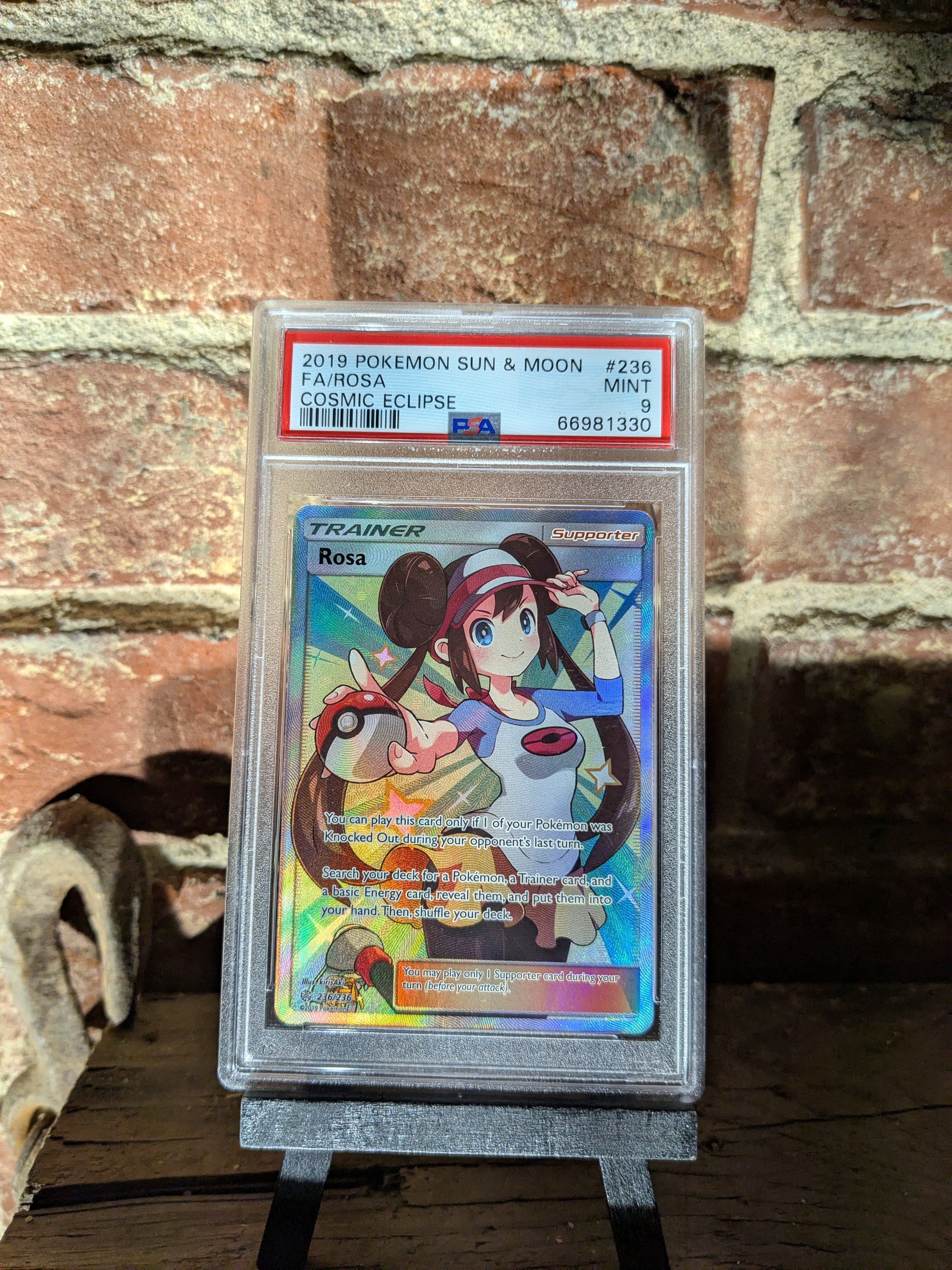 PSA 9 Rosa (Full Art) - SM - Cosmic Eclipse (SM12) Pulls & Pours PSA 9 Rosa (Full Art) - SM - Cosmic Eclipse (SM12) Pulls & Pours